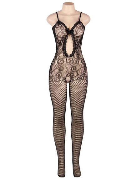 Бодістокінг сіткою та з ажурними вставками Star Night чорний, L-2XL(Plus Size) sexstyle | Зображення 2