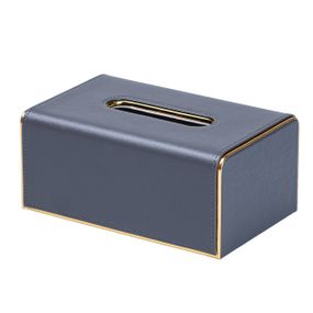 Салфетница на стол из эко-кожи 21 х 13.5 х 9.5 см Серый HP9801G