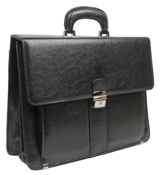 Портфель мужской Jpb из кожзаменителя черный