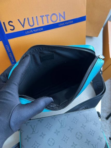 Месенджер сірий Louis Vuitton Trio Turquoise c859 | Зображення 7