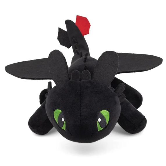 Мягкая игрушка на машину Дракон Беззубик, с присосками, 20см, Черная / Плюшевая игрушка дракон