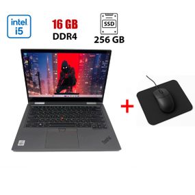 Ультрабук-трансформер Lenovo ThinkPad X1 Yoga / 14" (1920x1080) IPS Touch / Intel Core i5-10210U (4 (8) ядра по 1.6 - 4.2 GHz) / 16 GB DDR4 / 256 GB SSD / Intel UHD Graphics / WebCam б/в + Подарунок Мишка та килимок