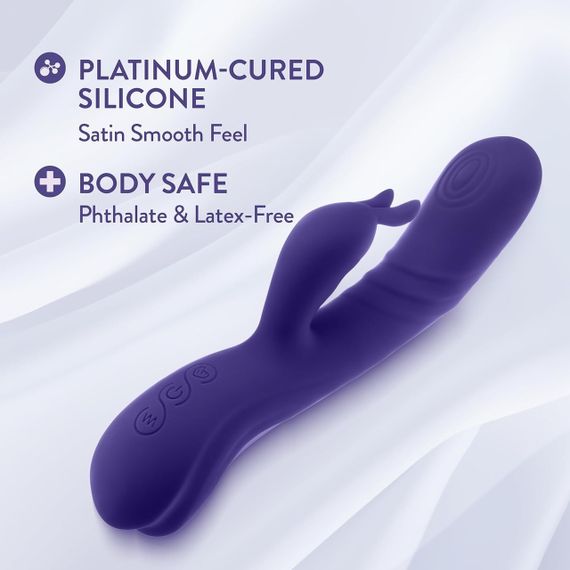 Вібратор кролик Blush Harper з G-точковою стимуляцією, синій Sex Aura | Зображення 3
