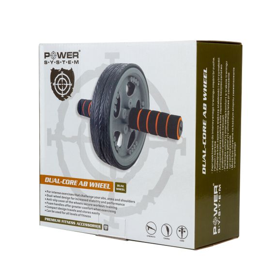 Колесо для преса Power System PS-4042 Dual-Core Ab Wheel Grey/Black | Зображення 4