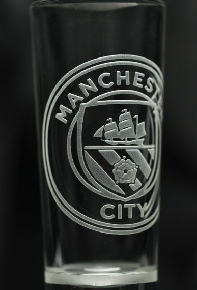 Чарка глянцева 60мл з гравіюванням футбольного клубу Манчестер Сіті | Зображення 1