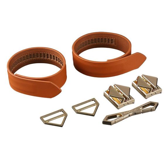 Наручники LOCKINK Wristcuffs/Anklecuffs Brown Set Sex Aura | Зображення 3