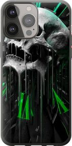 Чехол на iPhone 13 Pro Max Череп-часы "4100u-2371-17620"
