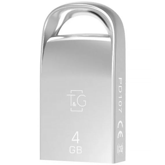 Флеш-накопичувач T&G 107 Metal Series — 4GB Срібний