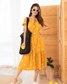 Плаття для жінок колір гірчичний розмір M FI_007893