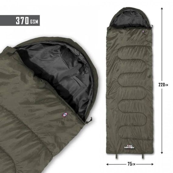 Спальний Мішок Pentagon MAJOR Темна олива 370GSM