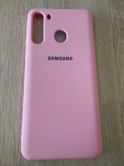 Чохол Silicone Cover Case для Samsung A21/A215 pink