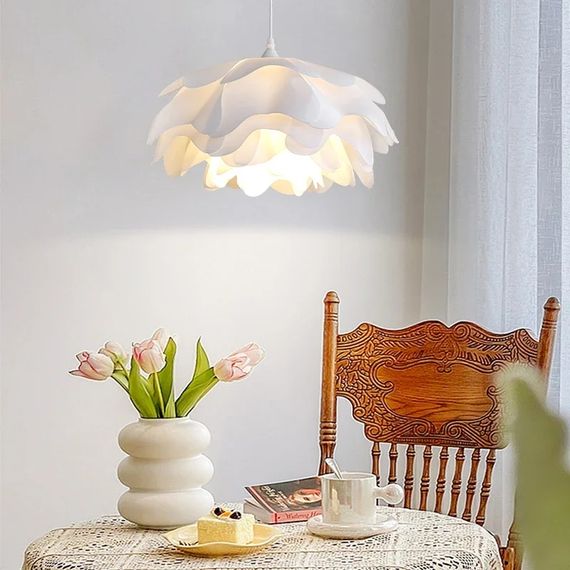 Люстра підвісна на 1 лампочку 27625 Білий 35-130х45х45 см. | Зображення 9