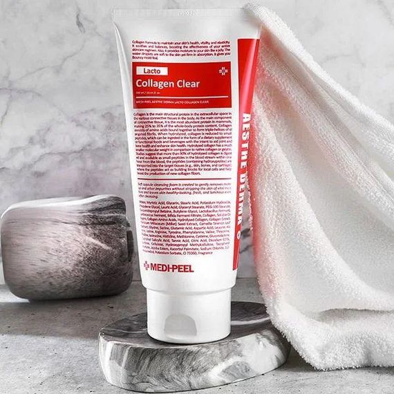 Очищающая пенка Medi-Peel Lacto Collagen Clear с коллагеном 300 мл