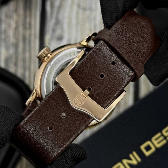 Чоловічий годинник Pagani Design PD-2770 Gold-Black-Brown | Зображення 4