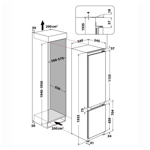 Холодильник Indesit INC20T321EU | Зображення 3