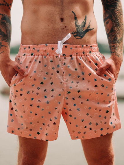 Плавки зірки рожевий S M