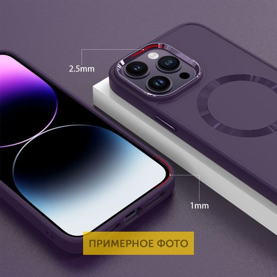 TPU чохол Bonbon Metal Style with MagSafe для Apple iPhone 14 (6.1") | Зображення 5