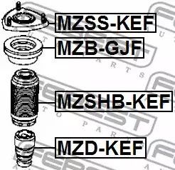 Відбійник амортизатора MAZDA CX-5, FEBEST (MZDKEF) | Зображення 1