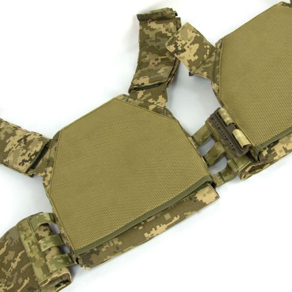 Плитоноска Plate Carrier зі швидким скиданням IRR Cordura 500 D Піксель ММ-14 (pixel) | Зображення 7