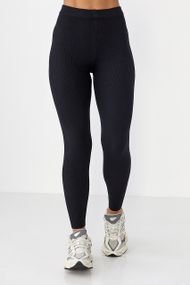 Жіночі трикотажні лосини - чорний цвет, ONE SIZE (є розміри)