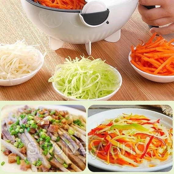 Овочерізка, мультислайсер, тертка basket vegetable cuter | Зображення 9
