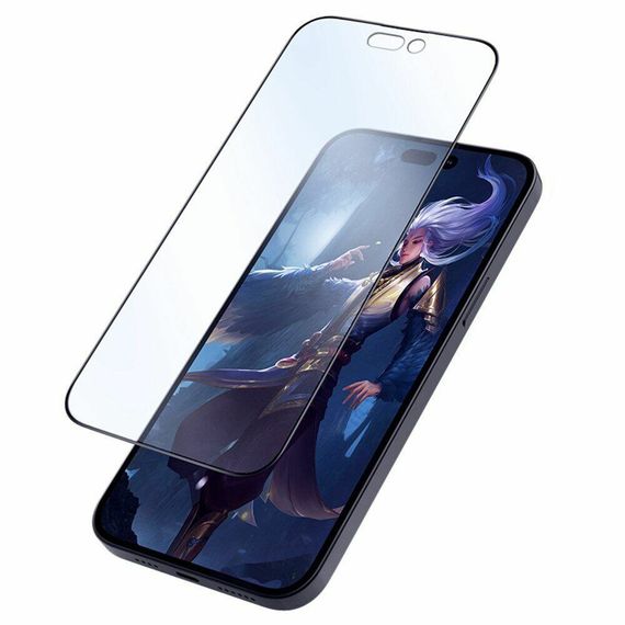 Матове захисне скло 2.5D для iPhone 14 Pro Max колір Чорний | Зображення 2
