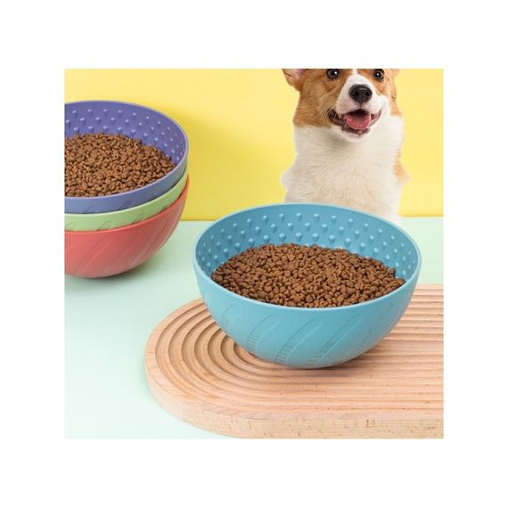 Миска WahoPet для собак для повільного годування пластикова блакитна | Зображення 2