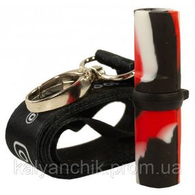 Персональный мундштук для кальяна Arya красно - бело - черный