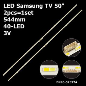LED підсвітка Samsung TV 50" S1A8-500SM0-R0 BN96-52597A ES50SV8FPKWA40 UN50AU8000 UA50AU8000 50AU8K 2шт.