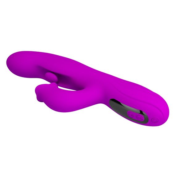 Вибратор-кролик PRETTY LOVE Yalanda Purple, силикон, фиолетовый, качательные движения и вибрация Sex Aura | Зображення 6