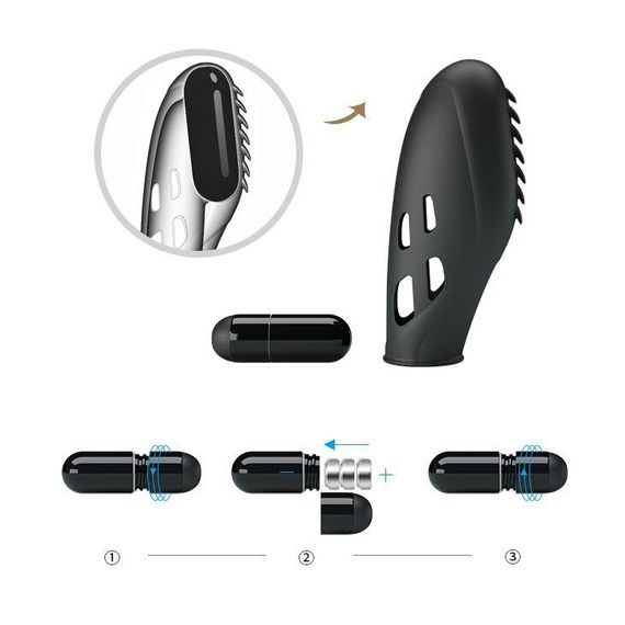 Кліторальний стимулятор на палець Pretty Love GILO BI-014751 sexstyle | Зображення 9