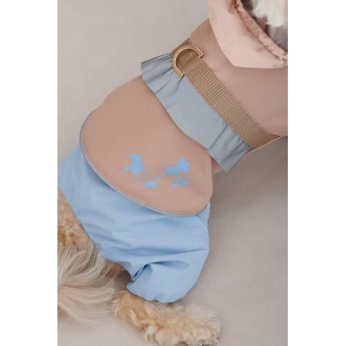 Дощовик Pet Fashion Tina для дівчаток розмір XL бежевий/блакитний | Зображення 7