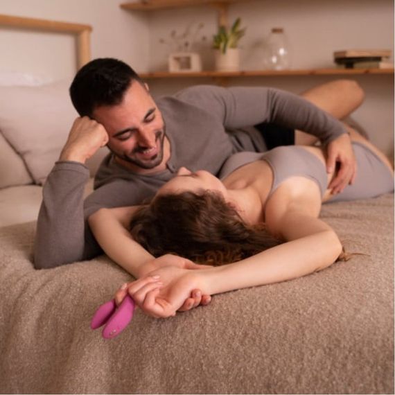 Інноваційний смарт вібратор We Vibe Sync 2 Rose для пари, рожевий Sex Aura | Зображення 2