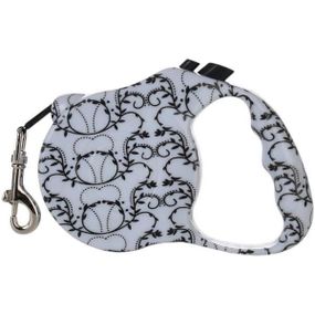 Поводок-рулетка 5м Retractable Dog Leash Белый Лоза