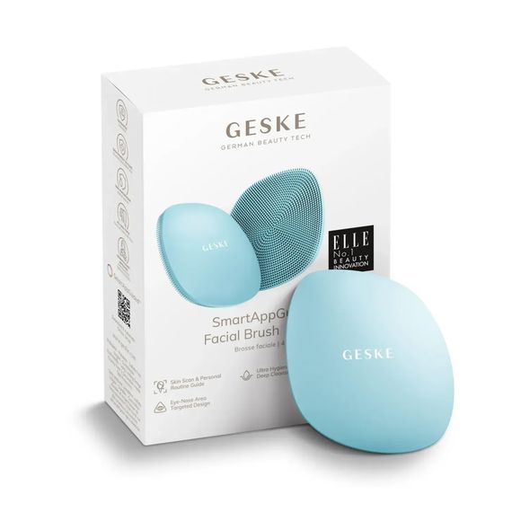 Щетка для лица GESKE Facial Brush 4в1 white, Бирюзовый | Зображення 8