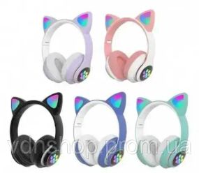 Беспроводные наушники с кошачьими ушками Cat VZV-23M