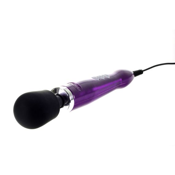 Вібромасажер DOXY Die Cast Purple, дуже потужний, живлення 220В, металевий корпус | Зображення 1