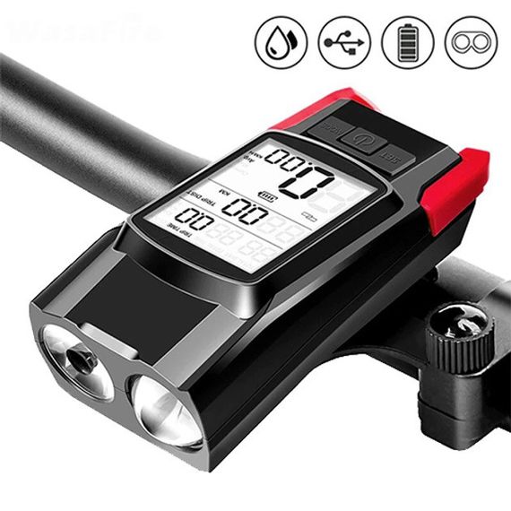 Ліхтар велосипедний з акумулятором BK-1920-2T6, Водонепроникні світлодіодні фари для велосипеда TA-71 | Зображення 9