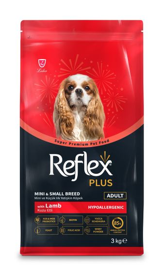 Сухий корм з ягнятком для собак малих порід Reflex Plus Dog Adult Mini & Small Breeds Lamb, 3 кг