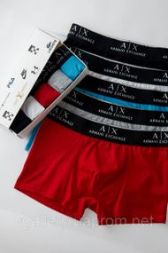 Мужской комплект трусов Armani Exchange, мужские трусы Армани в коробке на 3-5 штук, цена указана за 1 шт.