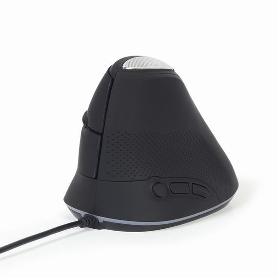 Оптична ергономічна миша MUS-ERGO-03, USB інтерфейс, чорний | Зображення 6