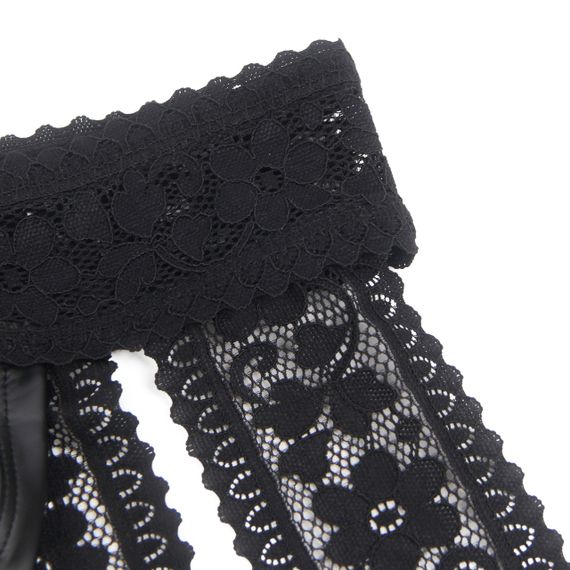 Чоловічі труси відкриті Star Night з мереживом, чорний, M sexstyle | Зображення 5