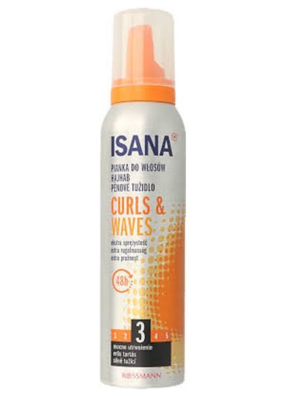 Пінка для стайлінгу хвилястого волосся Isana Curls&Waves 150 мл
