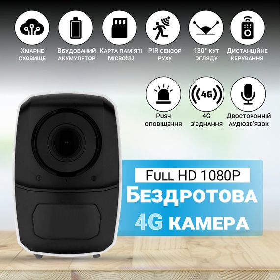 Автономная уличная 4G камера видеонаблюдения под SIM-карту Camsoy F1G с датчиком движения, ночным видением и приложением iOS/Android | Зображення 5
