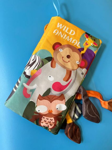 Розвиваюча книжка-шуршалка 668-230(Wild animal) англійські слова | Зображення 5