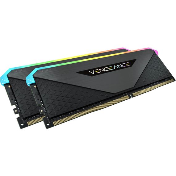 Модуль пам'яті для комп'ютера DDR4 16GB (2x8GB) 3600 MHz Vengeance RGB Pro RT Black Corsair (CMN16GX4M2Z3600C16) | Зображення 1