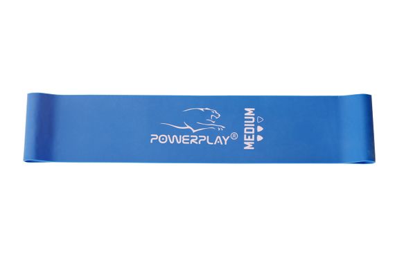 Резинка для фітнесу PowerPlay 4114 Mini Power Band 1мм. Medium Сіня (8-12кг) | Зображення 6