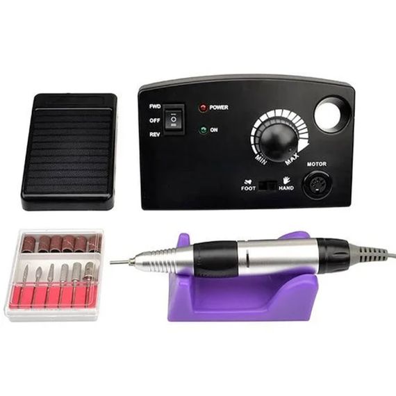 Фрезер для манікюра Nail Drill ZS-602 65W 45тис. об/хв (черный) | Зображення 3