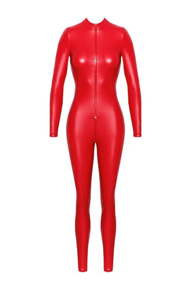 Комбинезон Noir Handmade F353 powerwetlook overall Красный 2XL | Зображення 6