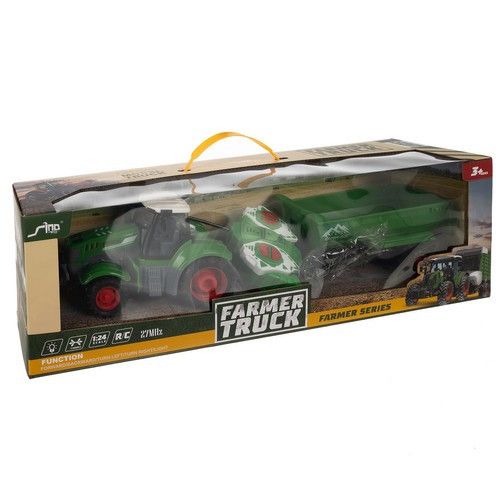 Іграшковий трактор з пультом ДУ та самоскидним причепом | Зображення 1